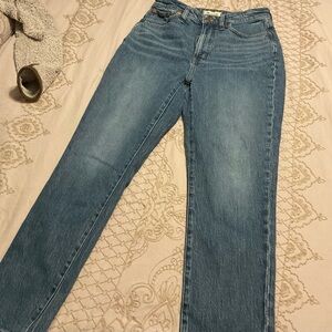 Madewell Women's Straight Leg Blue Jeans